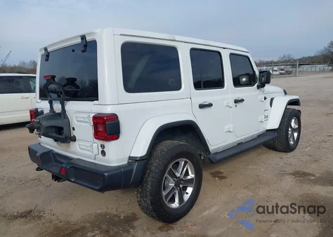 2020 Jeep Wrangler Unlimited Sahara 4X4 z USA, uszkodzony, nr VIN 1C4HJXEG3LW268444